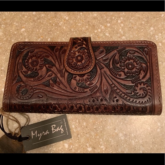 Myra Bag Handbags - NWT Myra Bags Wallet. Real leather is hand tooled